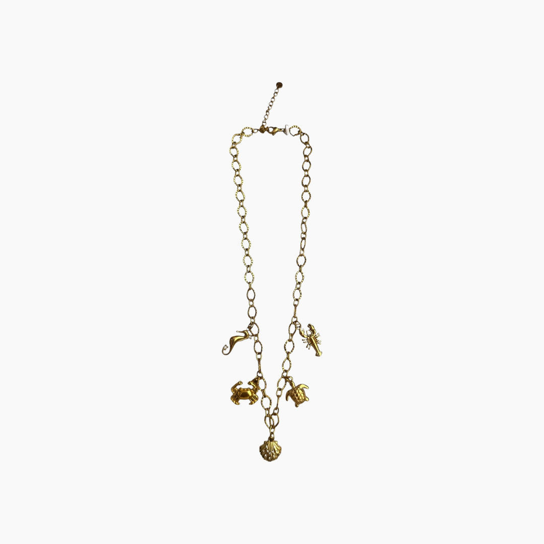 Featherlight Sea Charm Chain Necklace