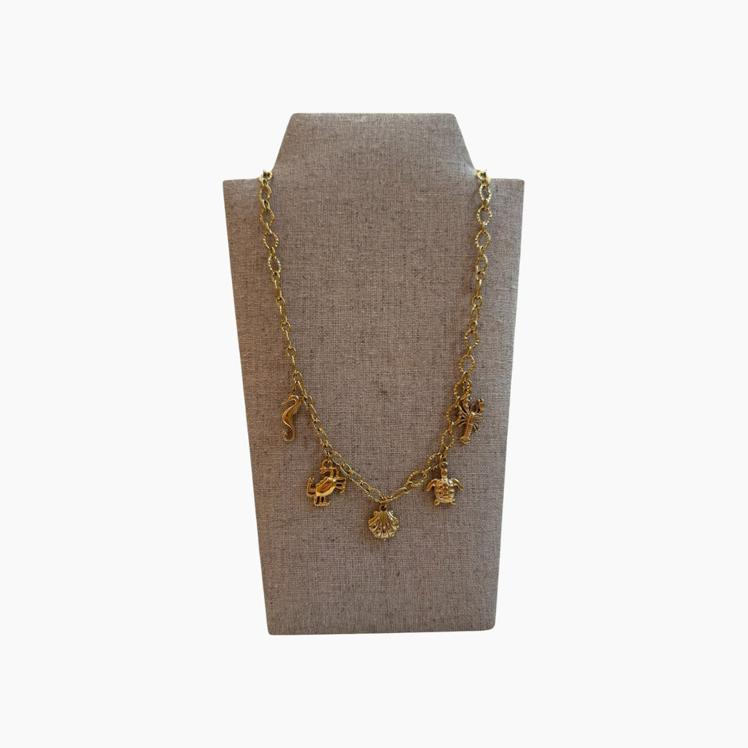 Featherlight Sea Charm Chain Necklace