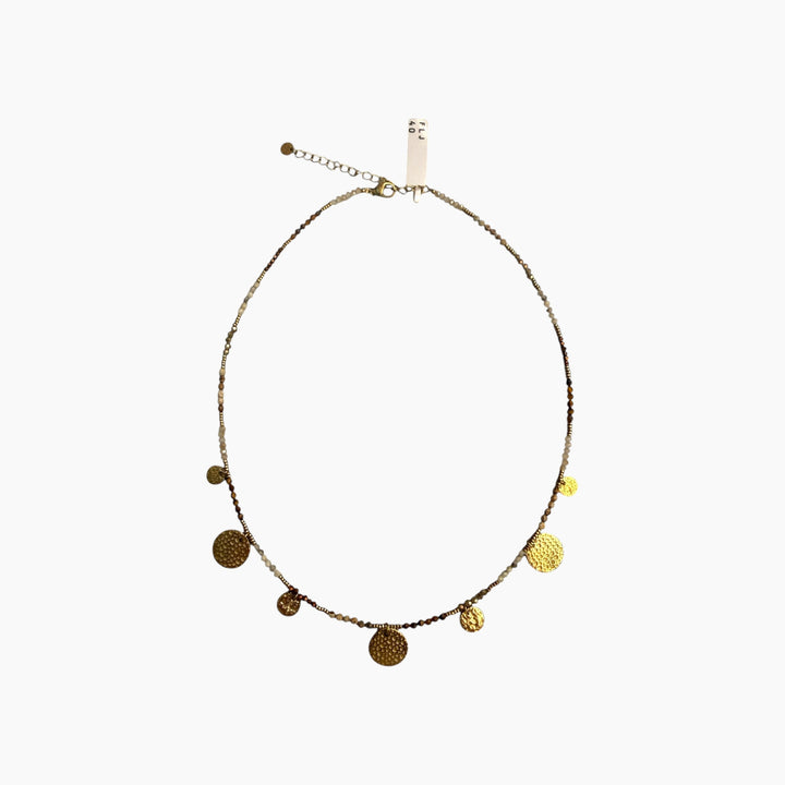 Featherlight Sandlight Disc Necklace