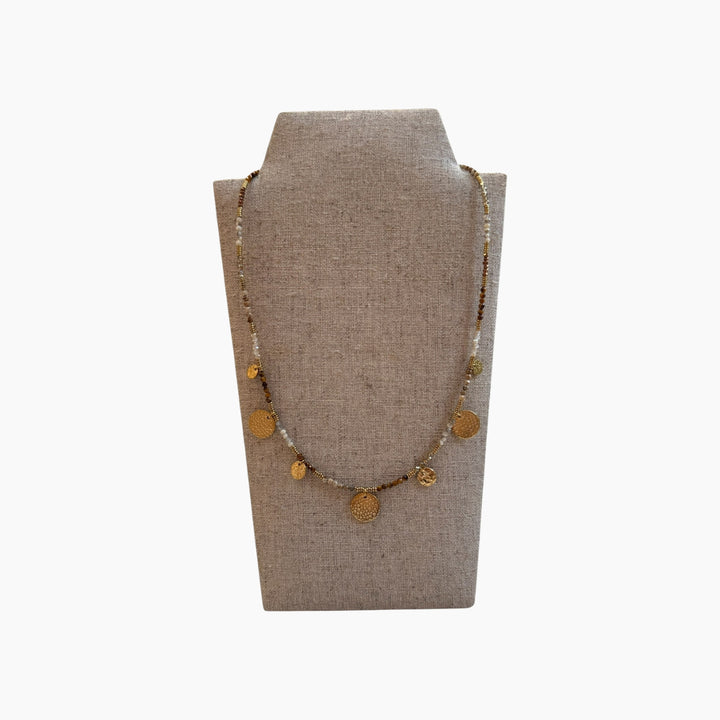 Featherlight Sandlight Disc Necklace