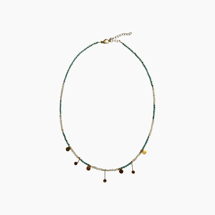 Featherlight Turquoise Beaded Necklace