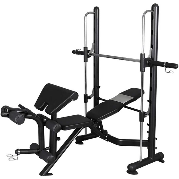 Professional Training Bench with Built-in Smith Machine System