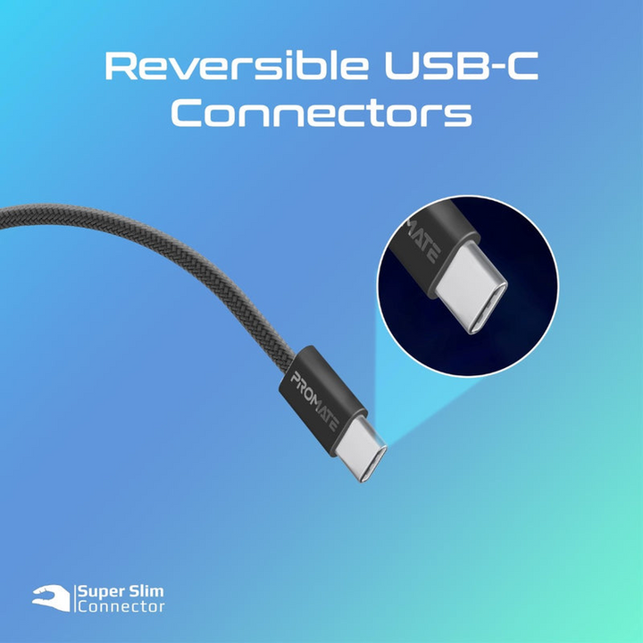 Promate EcoLine-CC200 USB-C Cable (Black)