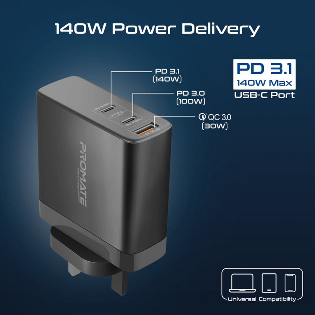 Promate GaNCharge 140W Charger