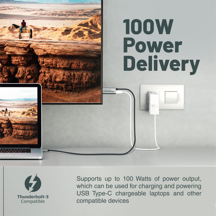 Promate HDMI-PD100 USB-C to HDMI Cable