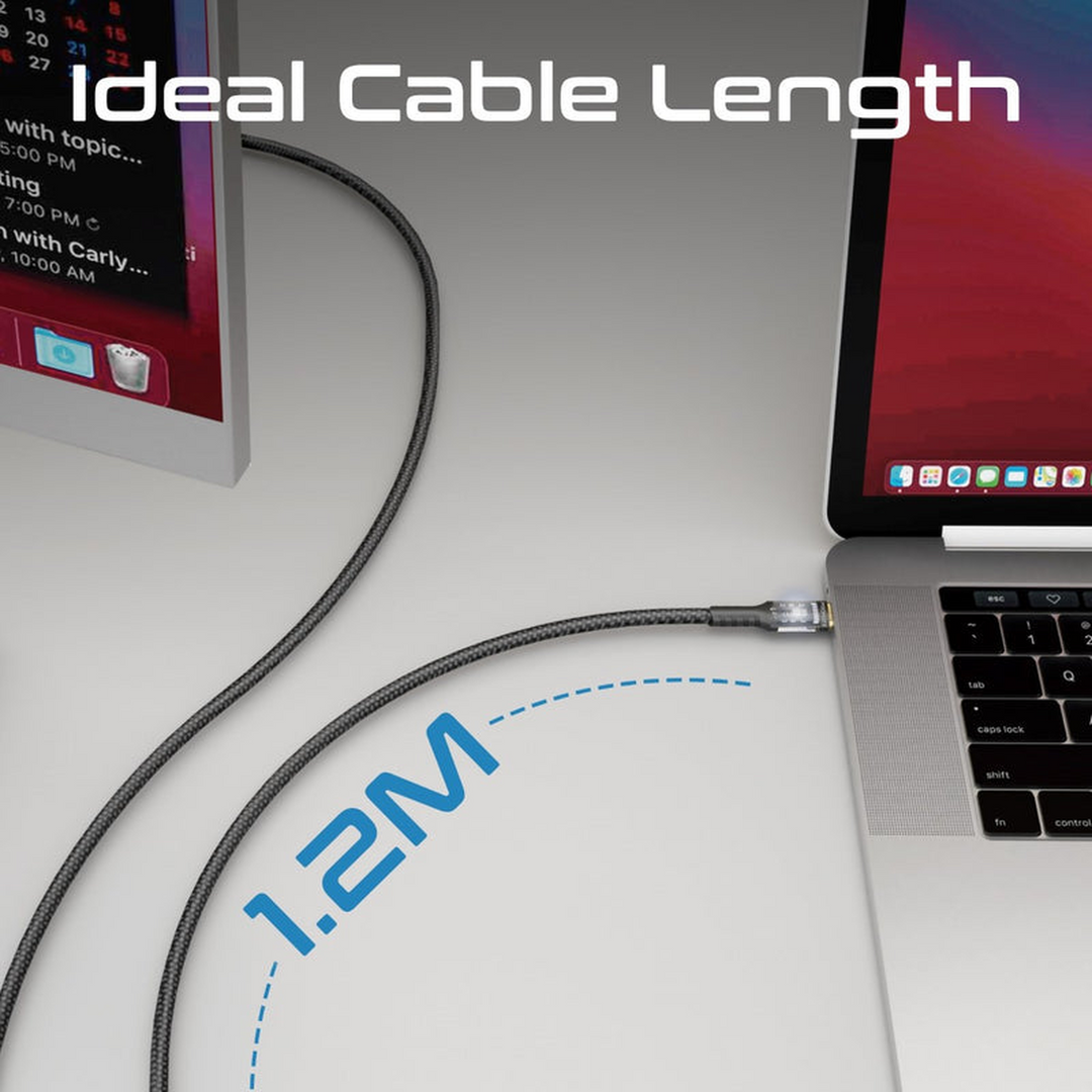 Promate LucidLine-CC120 USB-C Cable (Black)