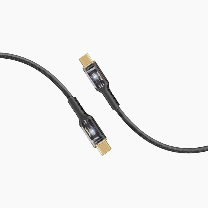 Promate LucidLine-CC120 USB-C Cable (Black)