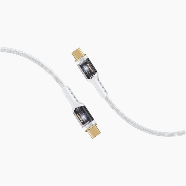 Promate LucidLine-CC200 USB-C Cable (White)