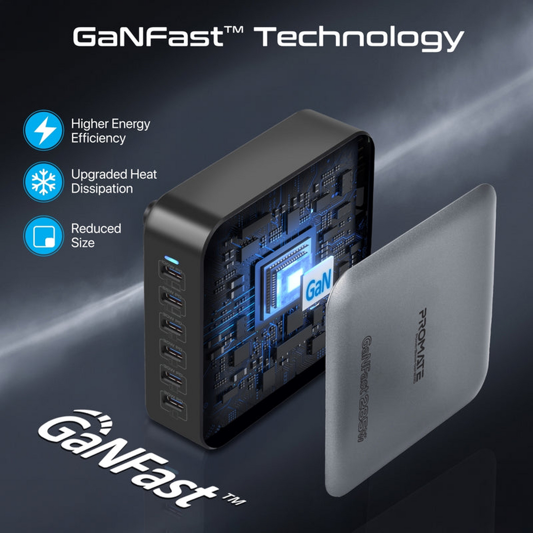 Promate PowerBase-GaN 285W Charging Station