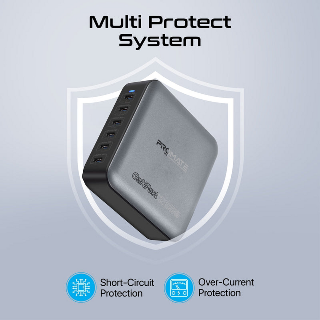 Promate PowerBase-GaN 285W Charging Station