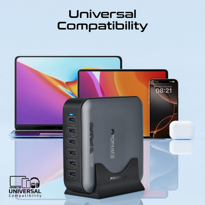 Promate PowerBase-GaN 285W Charging Station