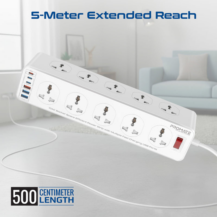 Promate PowerMatrix2 Power Strip 5m (UK)