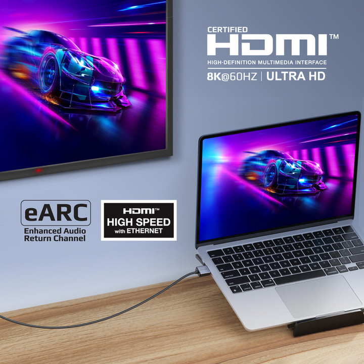 Promate PrimeLink8K HDMI Cable