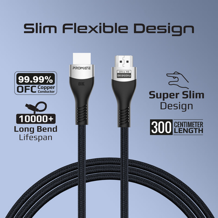 Promate PrimeLink8K HDMI Cable