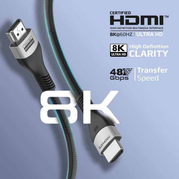 Promate PrimeLink8K HDMI Cable