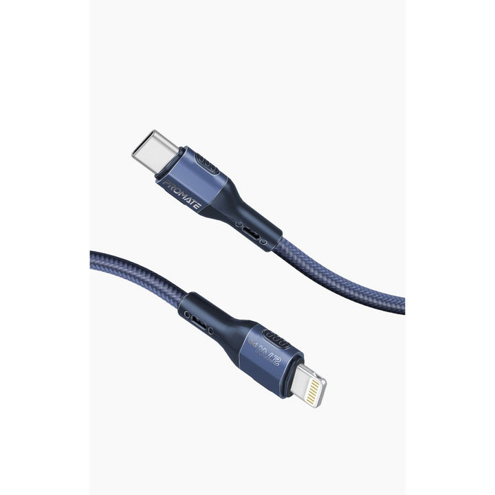 Promate Tough-Built USB-C to Lightning Cable 27W