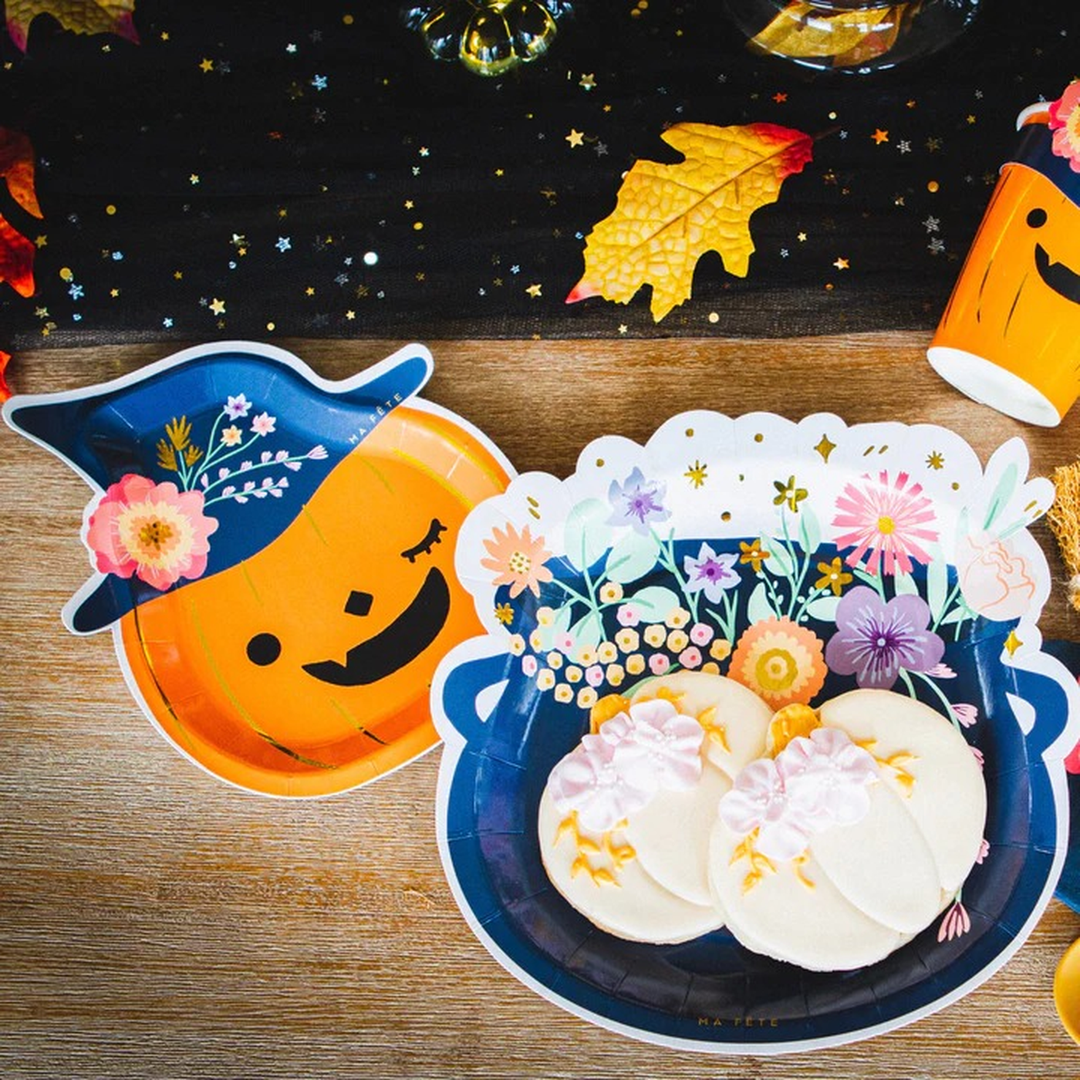 Ma Fete Pumpkin Dessert Plates - Set of 8
