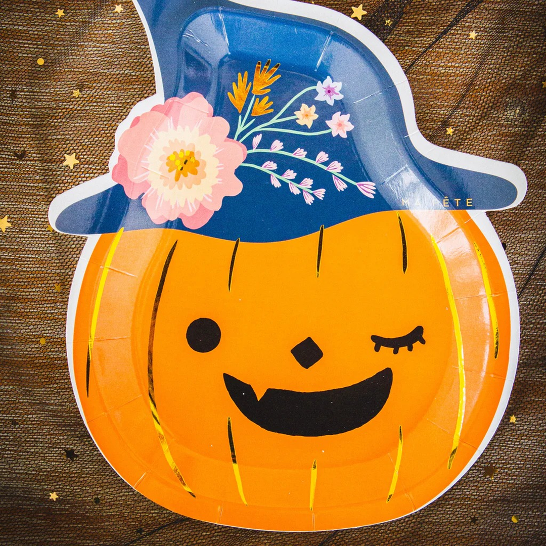 Ma Fete Pumpkin Dessert Plates - Set of 8
