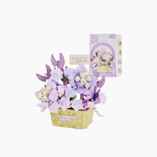 Purple Flower Basket Puzzle
