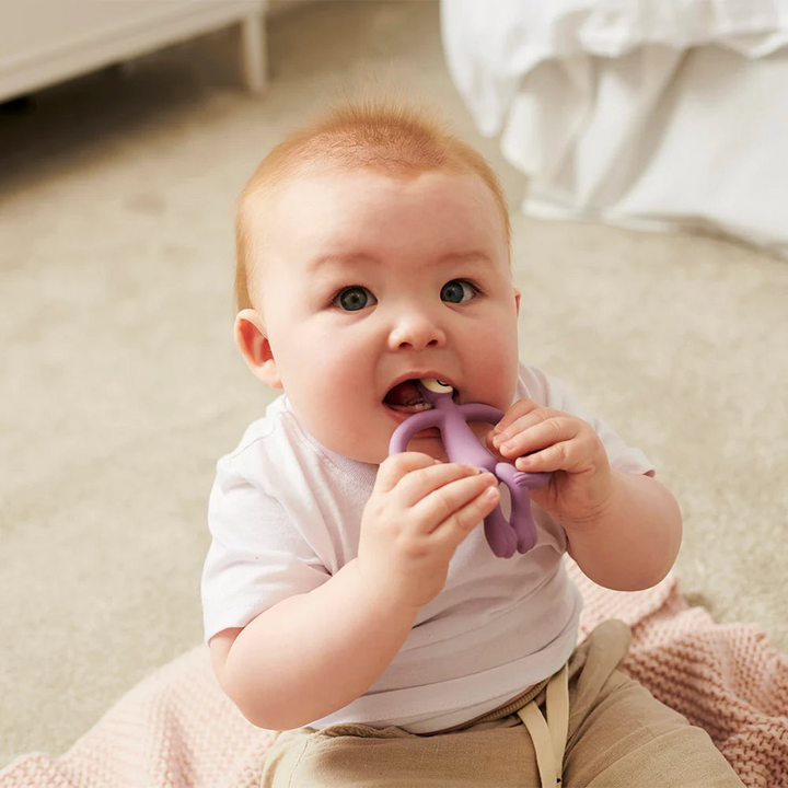 Matchstick Monkey teether with BioCote® antimicrobial protection