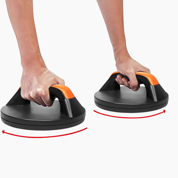 Push-up handles for enhanced range of motion