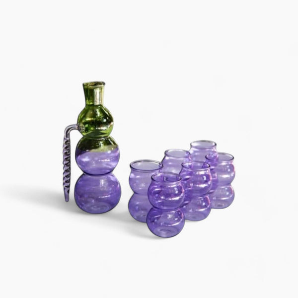 طقم إبريق بايركس و6 أكواب