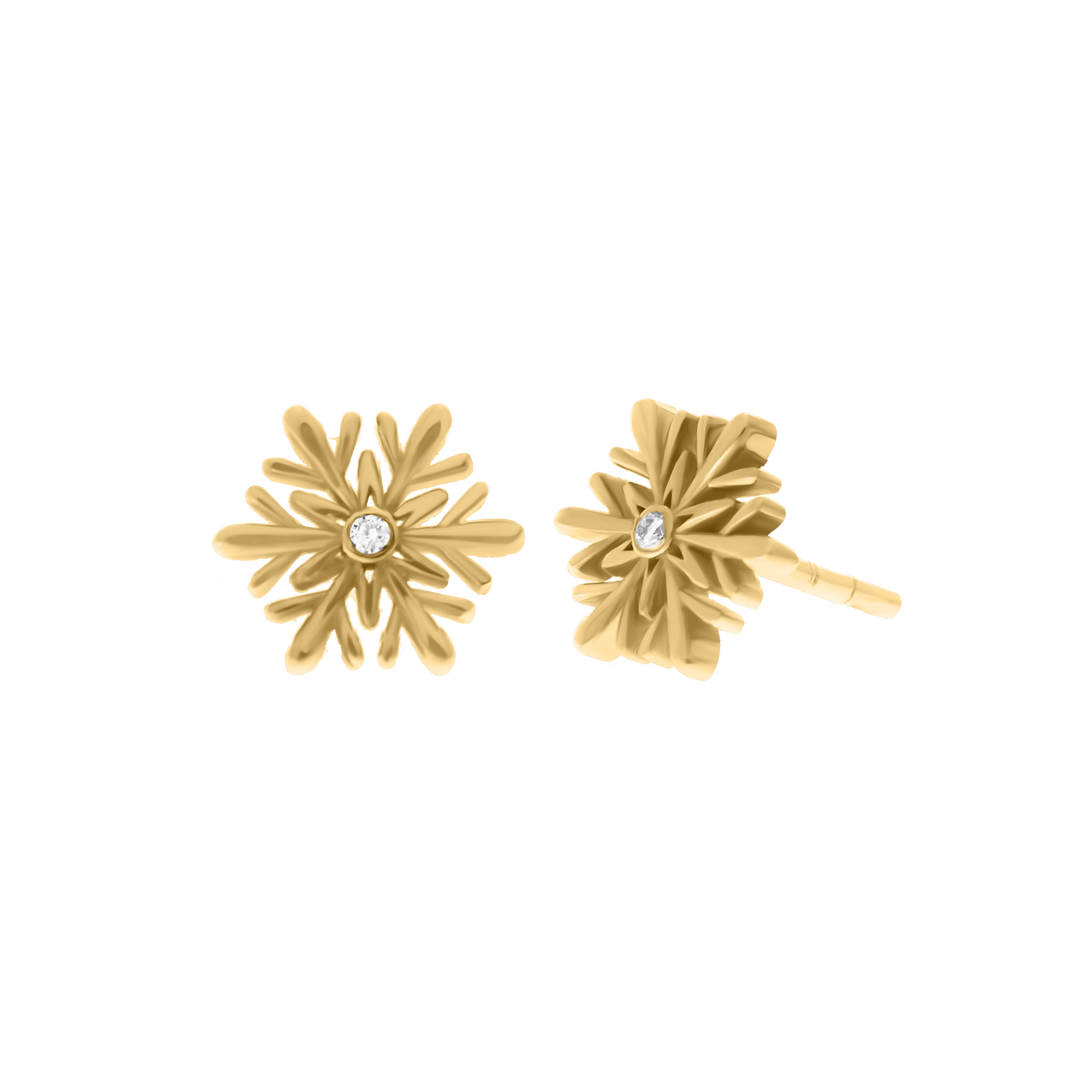 Snowflake Diamond Earrings