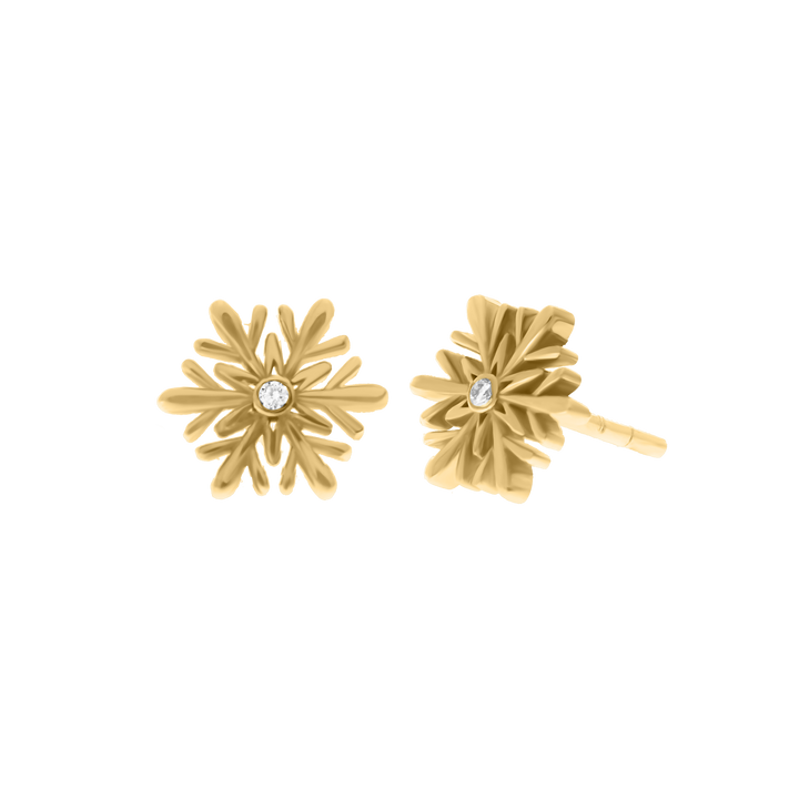 Snowflake Diamond Earrings