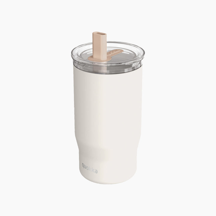 Quokka Thermal Ss Straw Tumbler Mist Ivory 720 ML