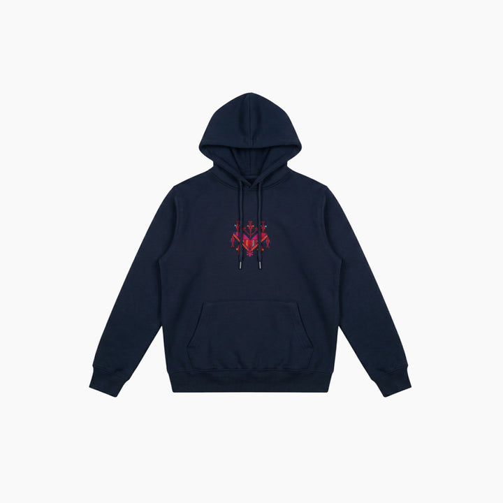 Qiladet Ghazzeh Navy Hoodie (Gaza’s Necklace)