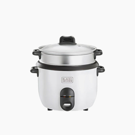 Black + Decker 1.8 Ltr. Non Stick Rice Cooker with Glass Lid