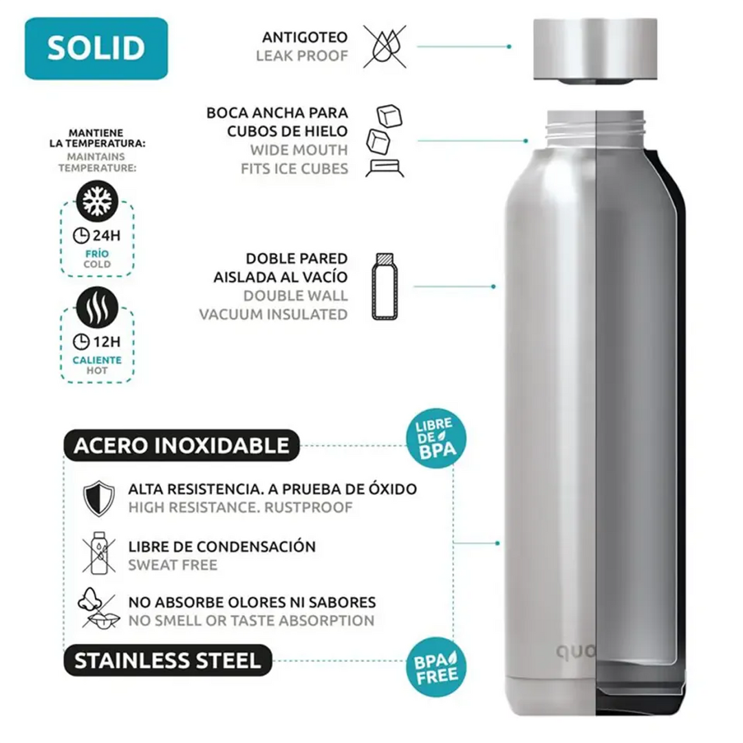 Quokka Thermal Ss Bottle SOLID Raspberry Pink 630 ML