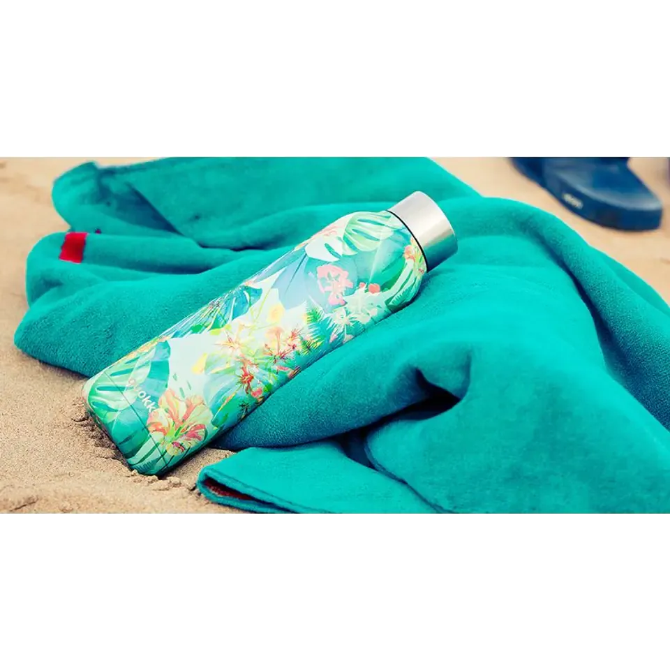 Quokka Dark Thermal Stainless Steel Bottle Solid 630 ML