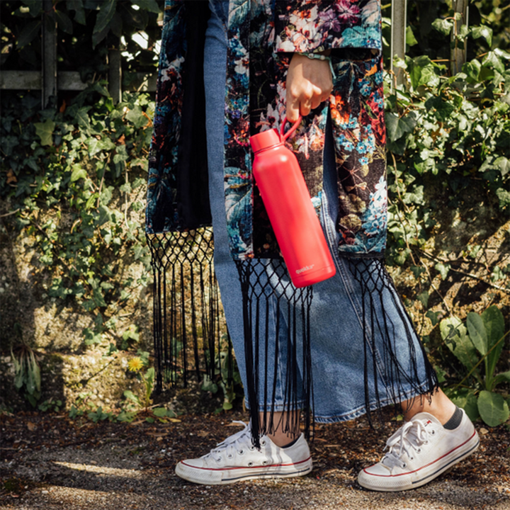 Quokka Plain Thermal Stainless Steel Bottle Solid With Strap 630 ML