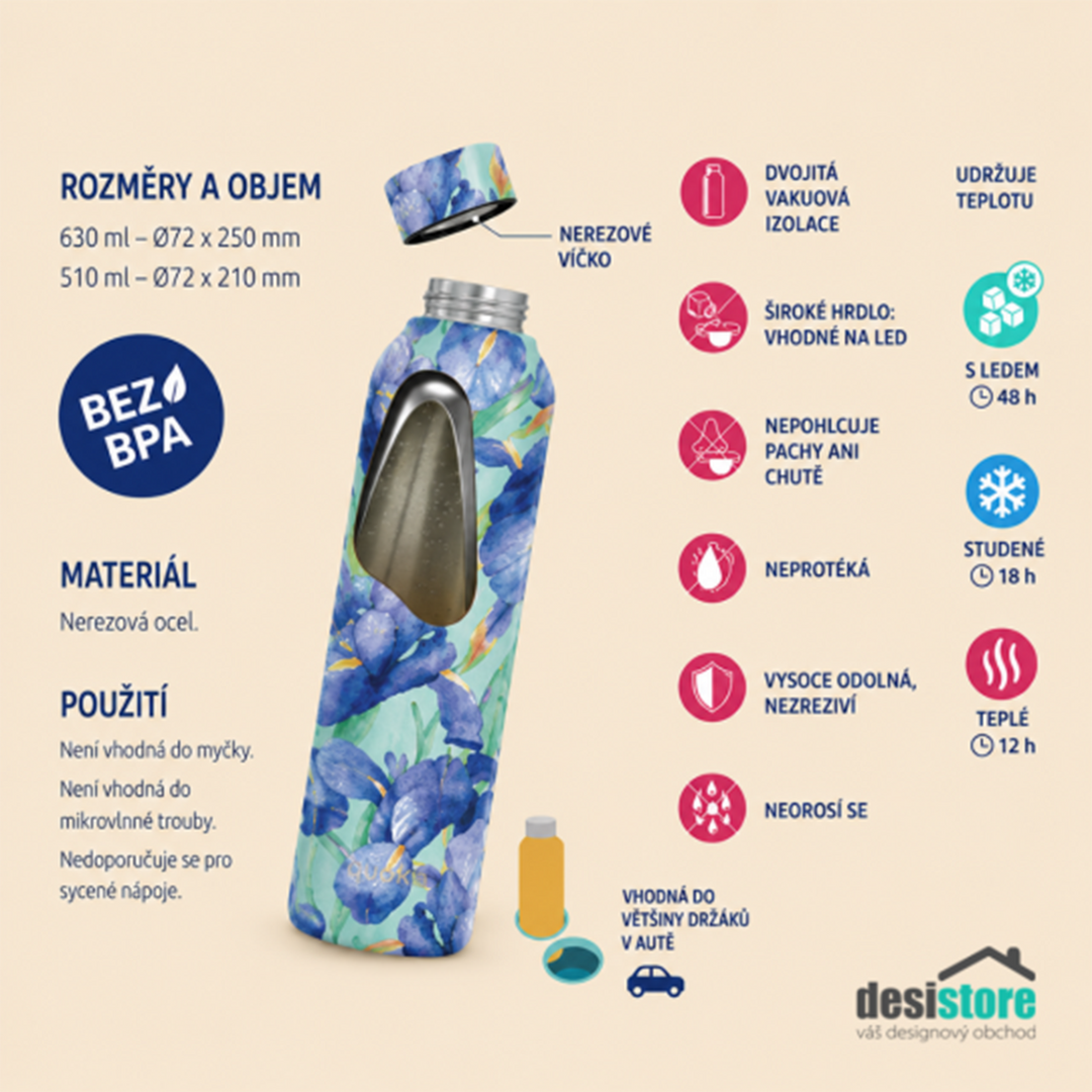 Quokka Thermal Stainless Steel Bottle Solid With Strap  630 ML