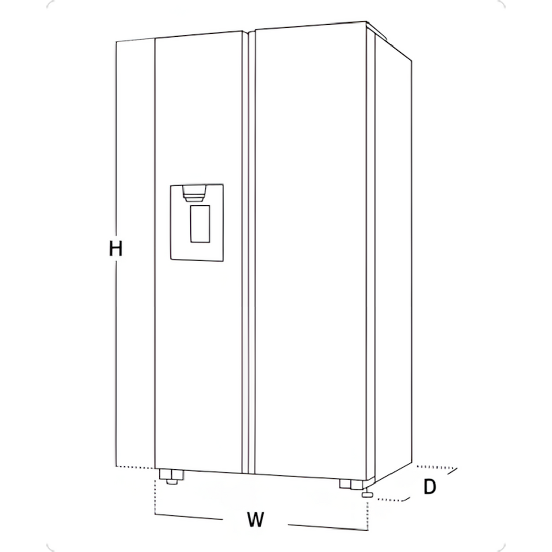 Samsung French Door Refrigerator, 466L
