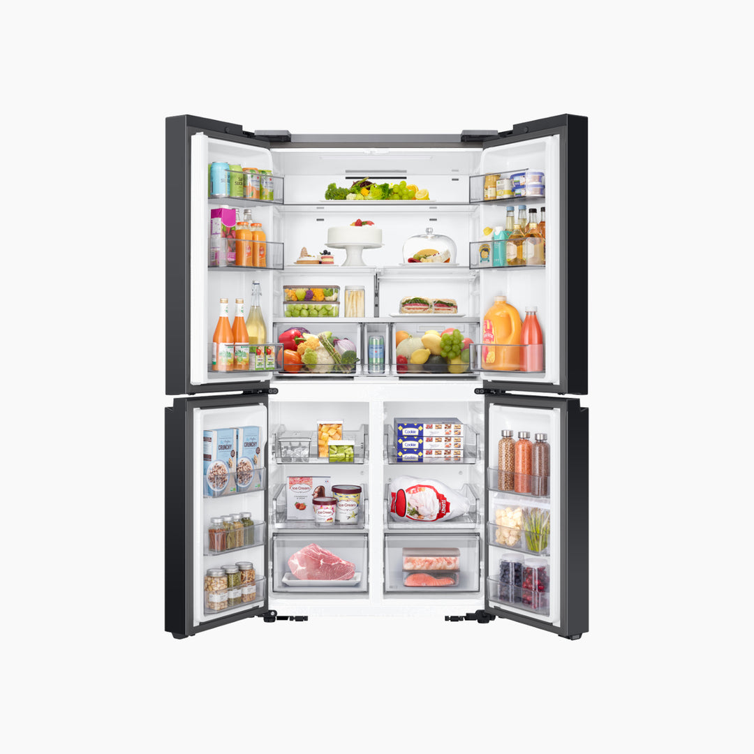 Samsung Bespoke T Style Black Glass French Door Refrigerator, 602L