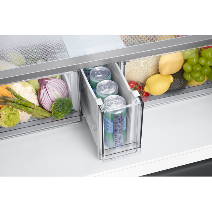 Samsung Bespoke T Style Black Glass French Door Refrigerator, 602L