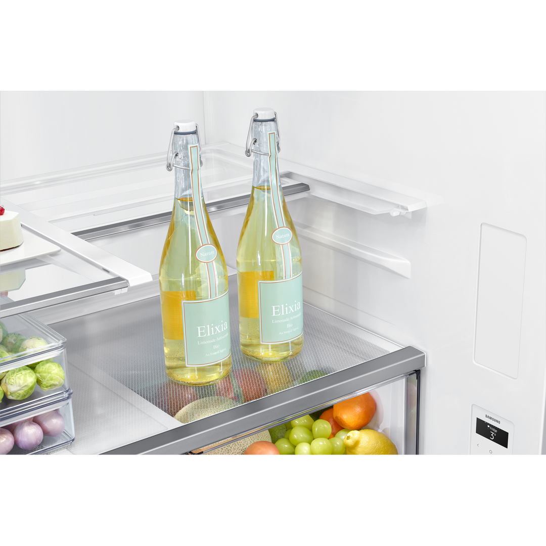 Samsung Bespoke T Style Black Glass French Door Refrigerator, 602L