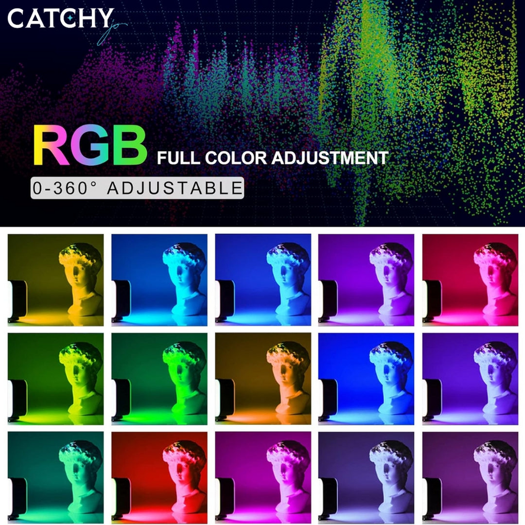 RGB AY-72 pocket video light with full RGB color modes