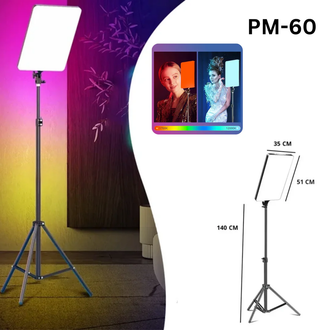 RGBW-LED PM-26 Professional Photography Fill Light With Remote Control