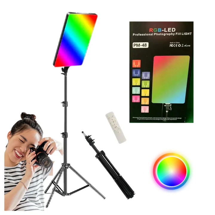 RGBW-LED PM-26 Professional Photography Fill Light With Remote Control