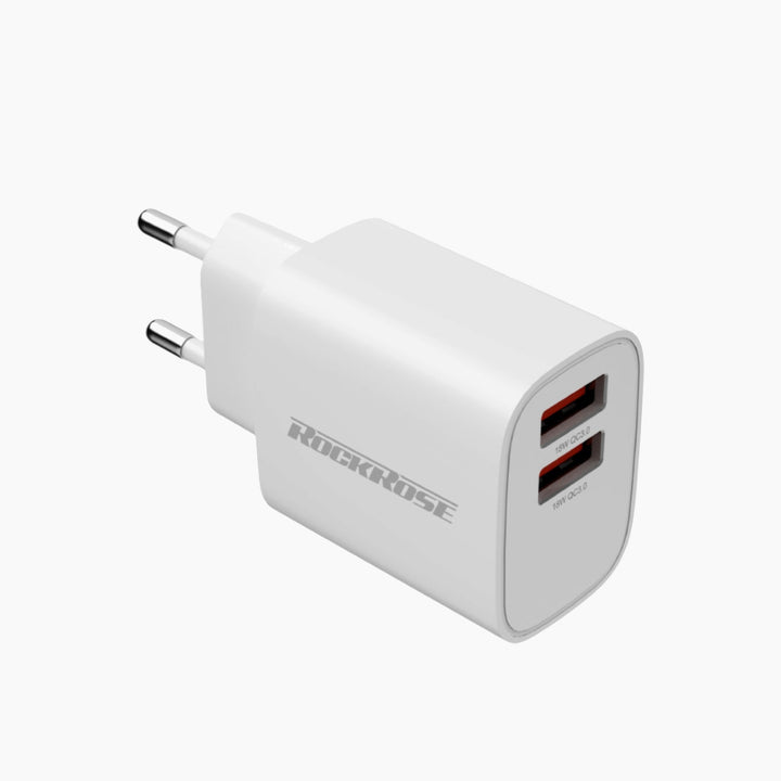 ROCKROSE Casa Pro dual port charger with 18W quick charge