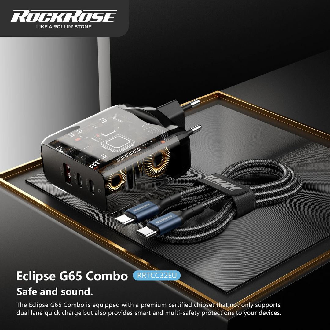 ROCKROSE Eclipse G65 Combo Adapter with 3 ports