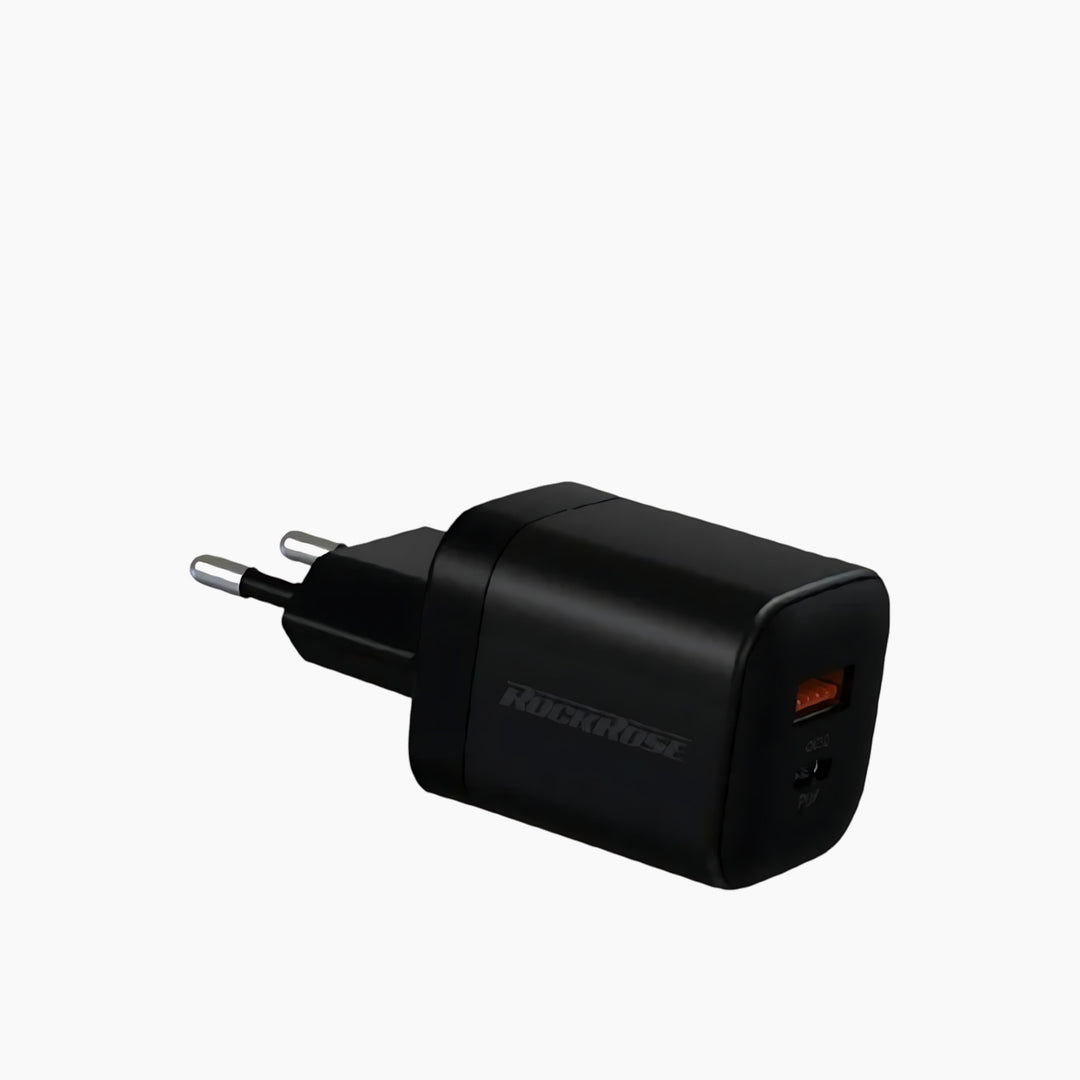 ROCKROSE Eclipse GII 20W combo power adapter with USB-C to Lightning cable