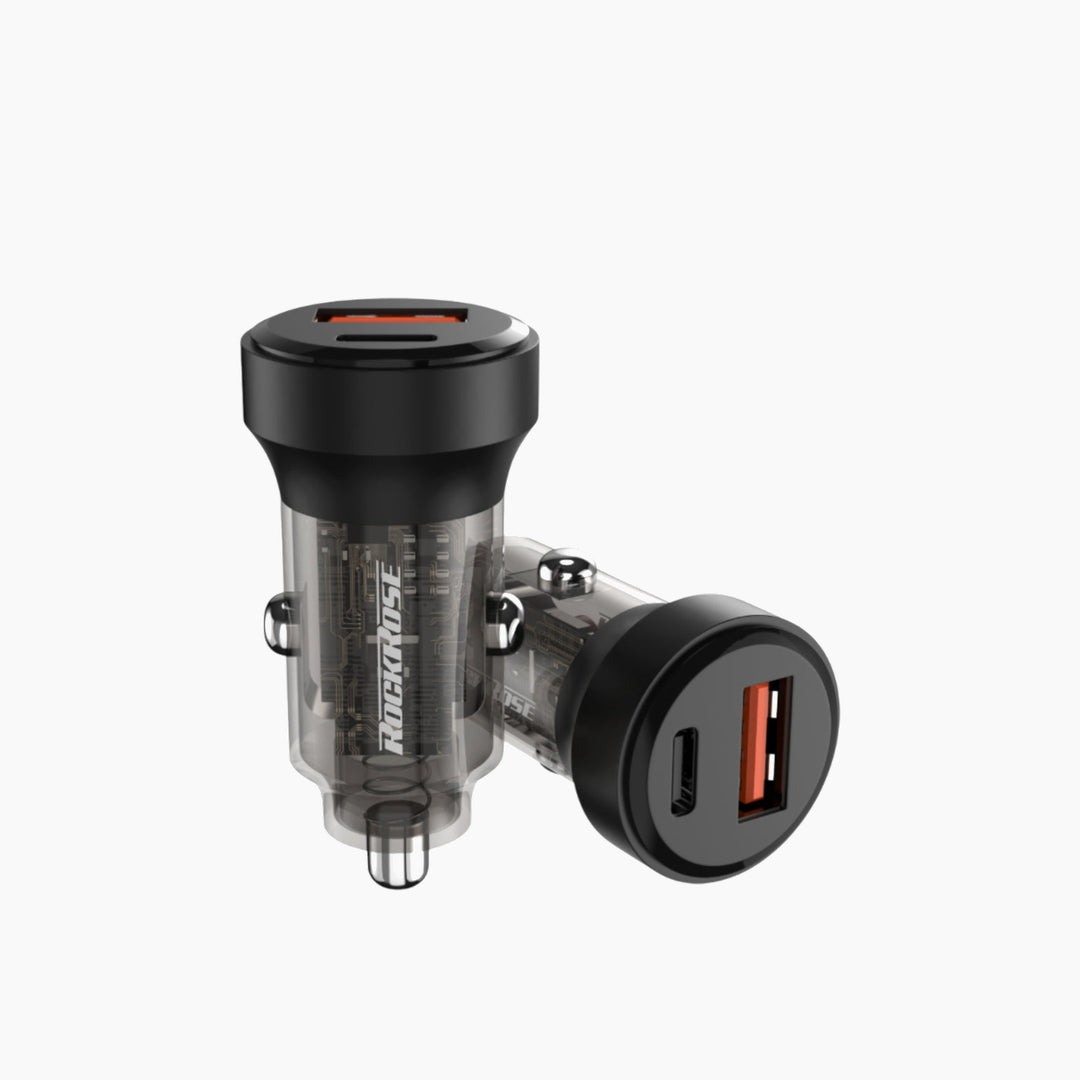 ROCKROSE Ranger PQ Pro Dual Port Car Charger (30W)