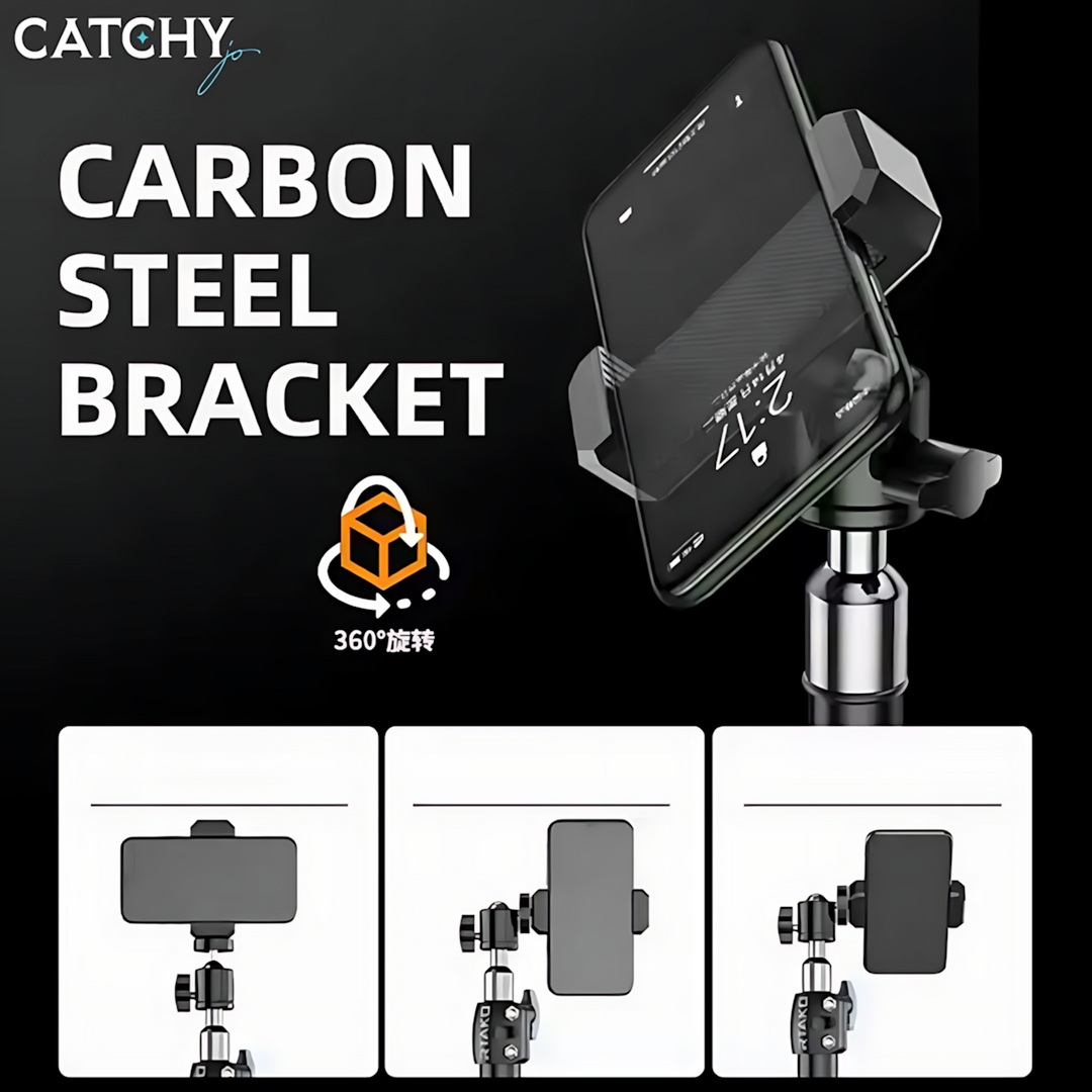 RTAKO portable tripod stand with integrated wireless for mobile live broadcasting
