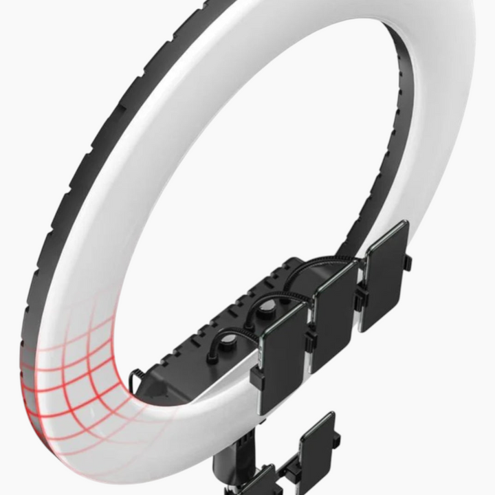 RTAKO 22 inch ring light with three phone holders
