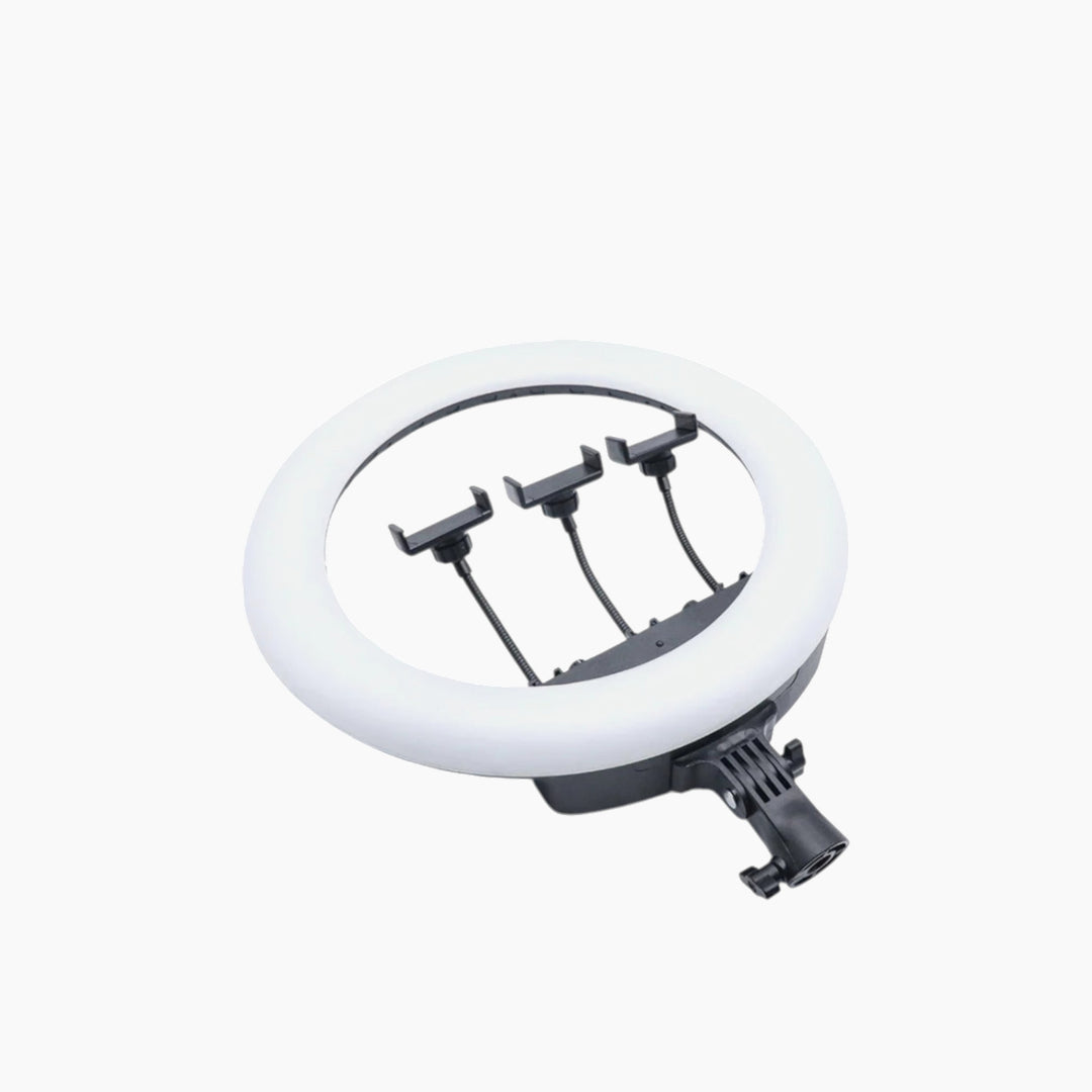 RTAKO 18 inch ring light with three phone holders