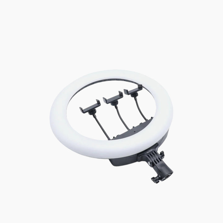 RTAKO 18 inch ring light with three phone holders